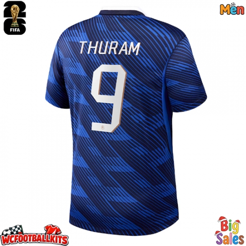 France Marcus Thuram #9 Replica Home Stadium Shirt World Cup 2026 Short Sleeve